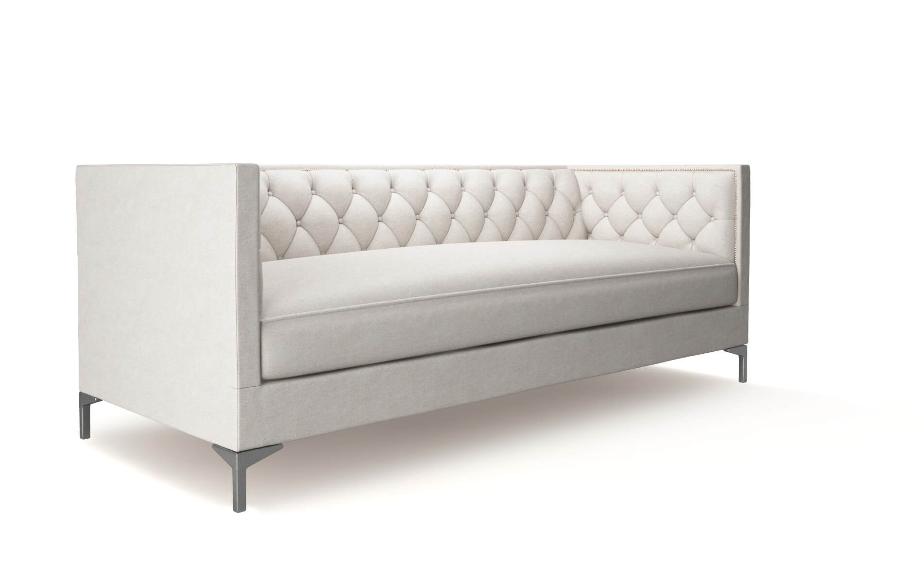 Gosford Noble Grey Sofa metal legs 2