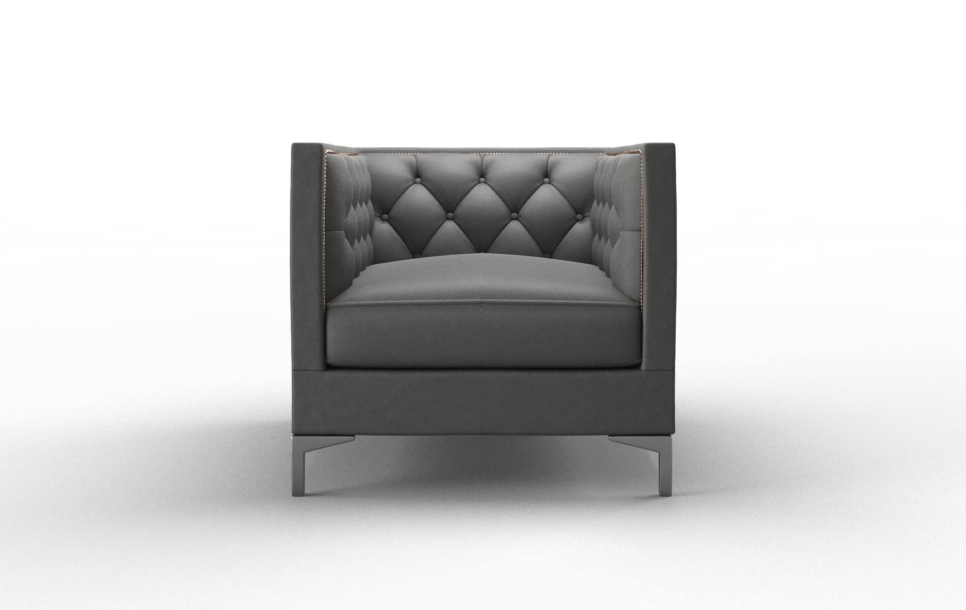 Gosford Oakley charcoal Chair Metal Legs  1