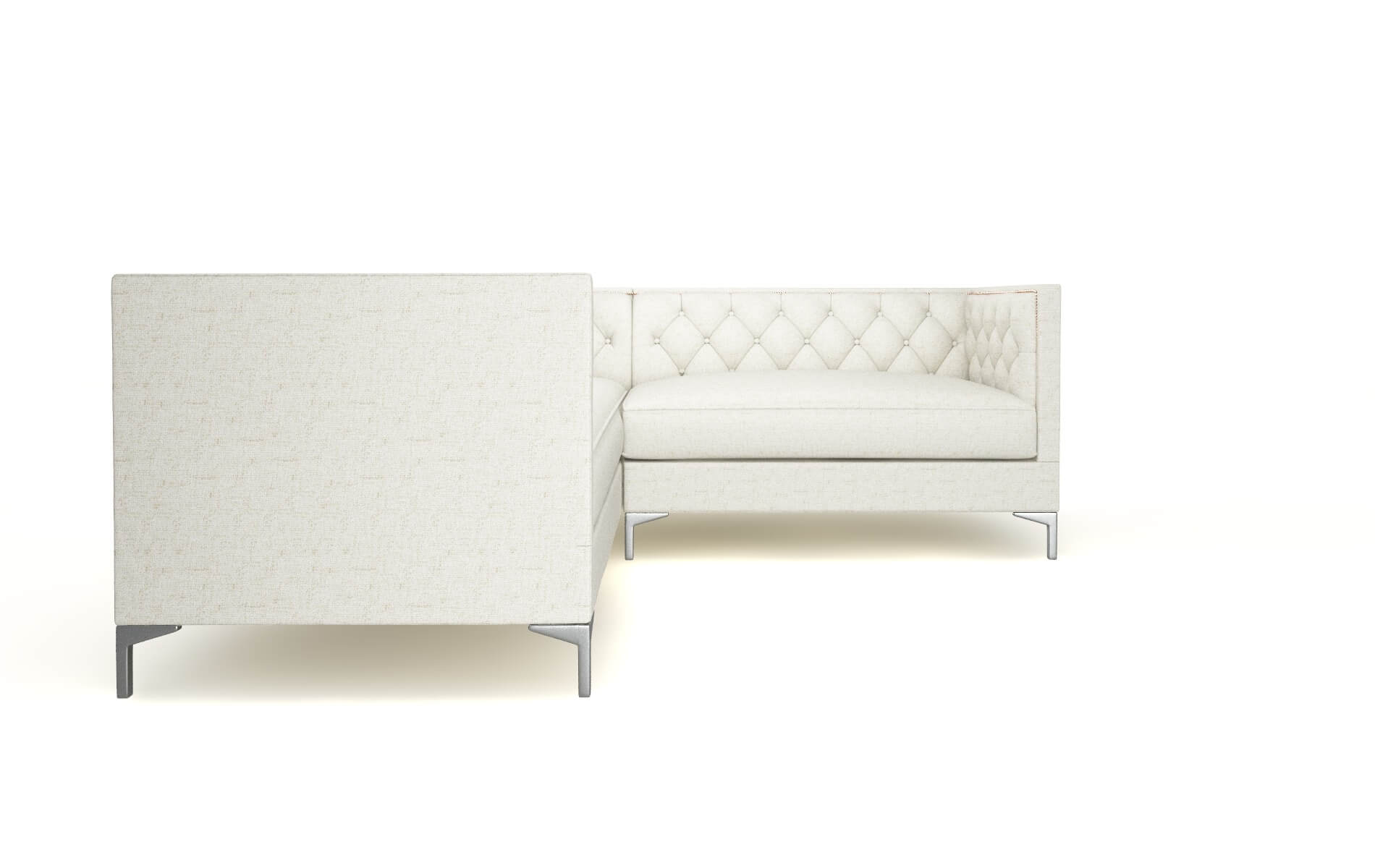 Gosford Oceanside Birch Sectional metal legs 2