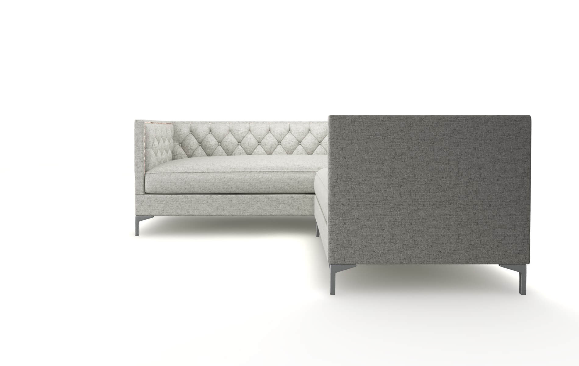 Gosford Oceanside Granite Sectional metal legs 5