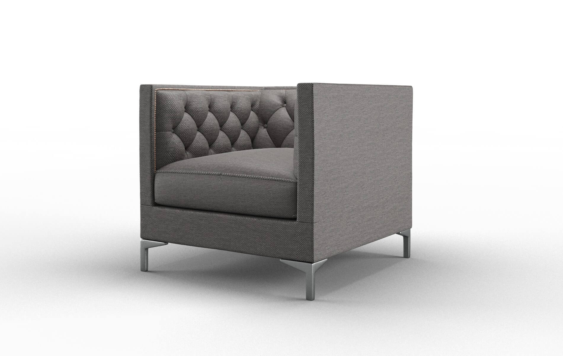 Gosford Oscar Charcoal Chair metal legs 4