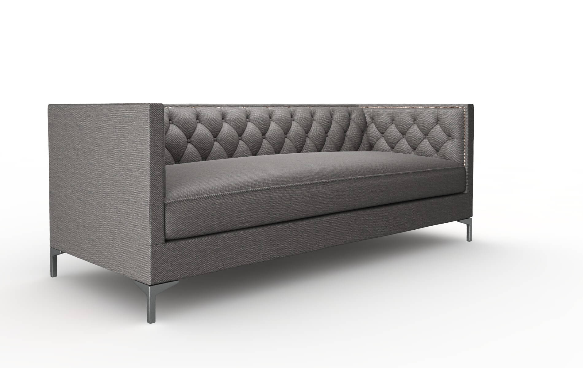 Gosford Oscar Charcoal Sofa metal legs 2