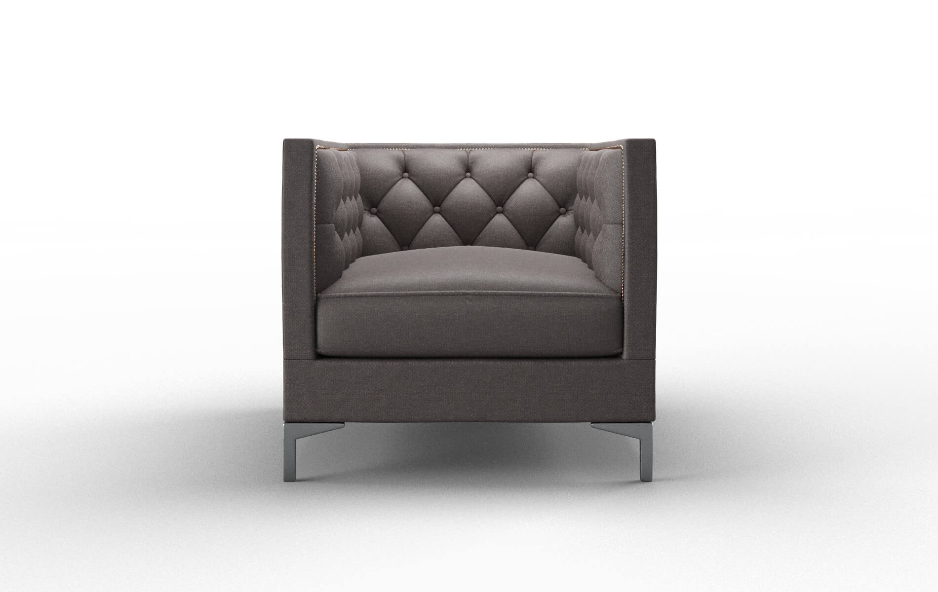 Gosford Oscar Chocolate Chair metal legs 1