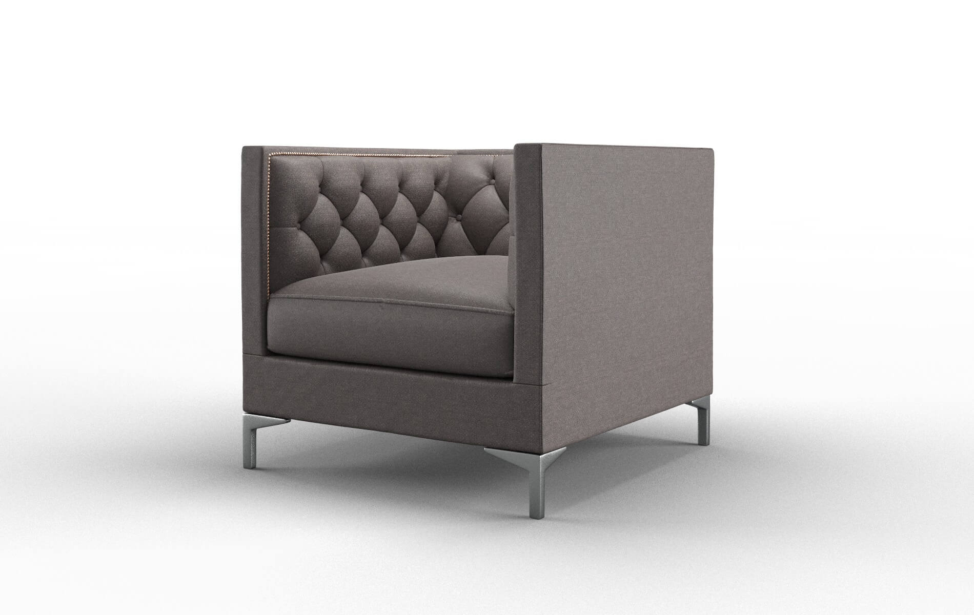 Gosford Oscar Chocolate Chair metal legs 4