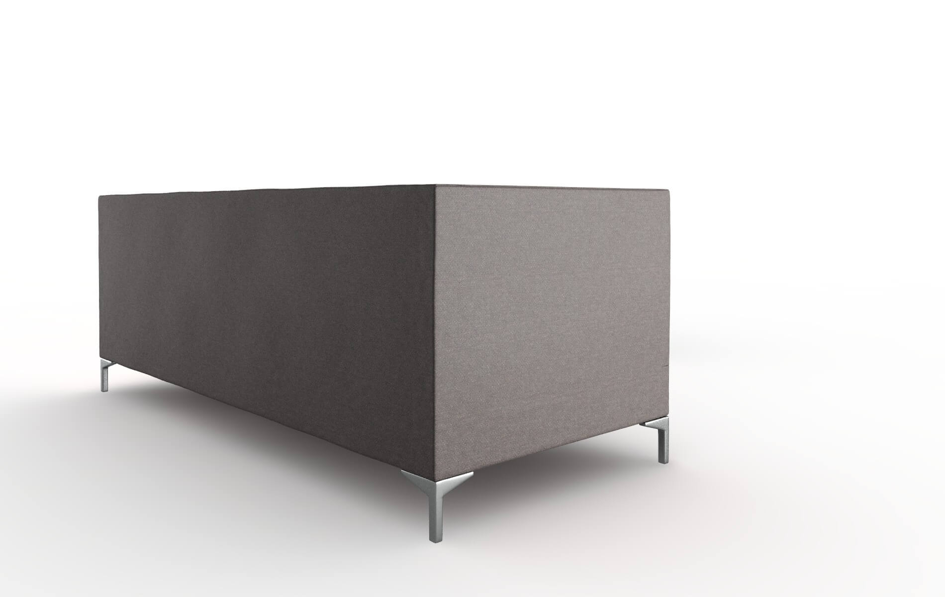 Gosford Oscar Chocolate Sectional metal legs 3