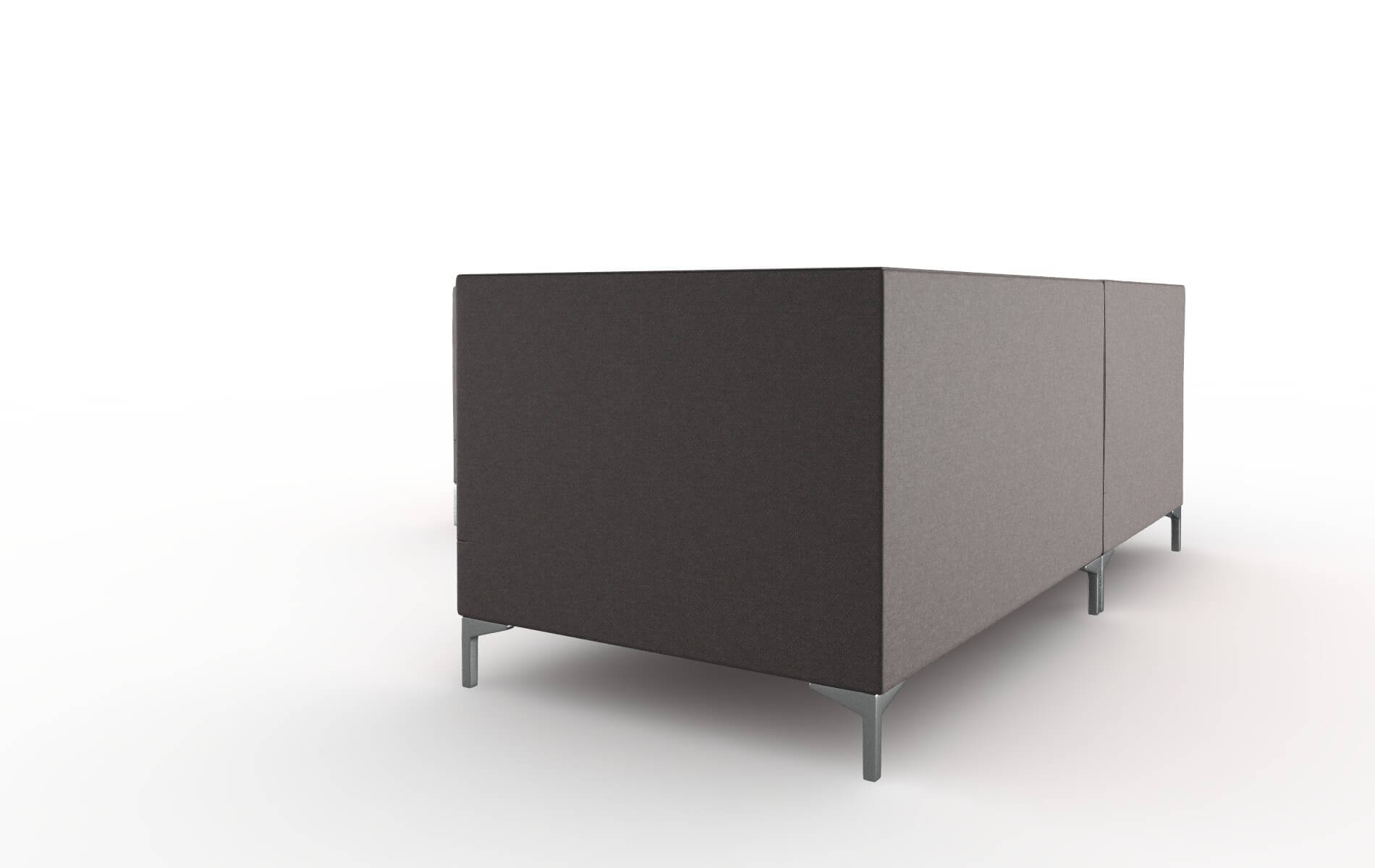 Gosford Oscar Chocolate Sectional metal legs 4