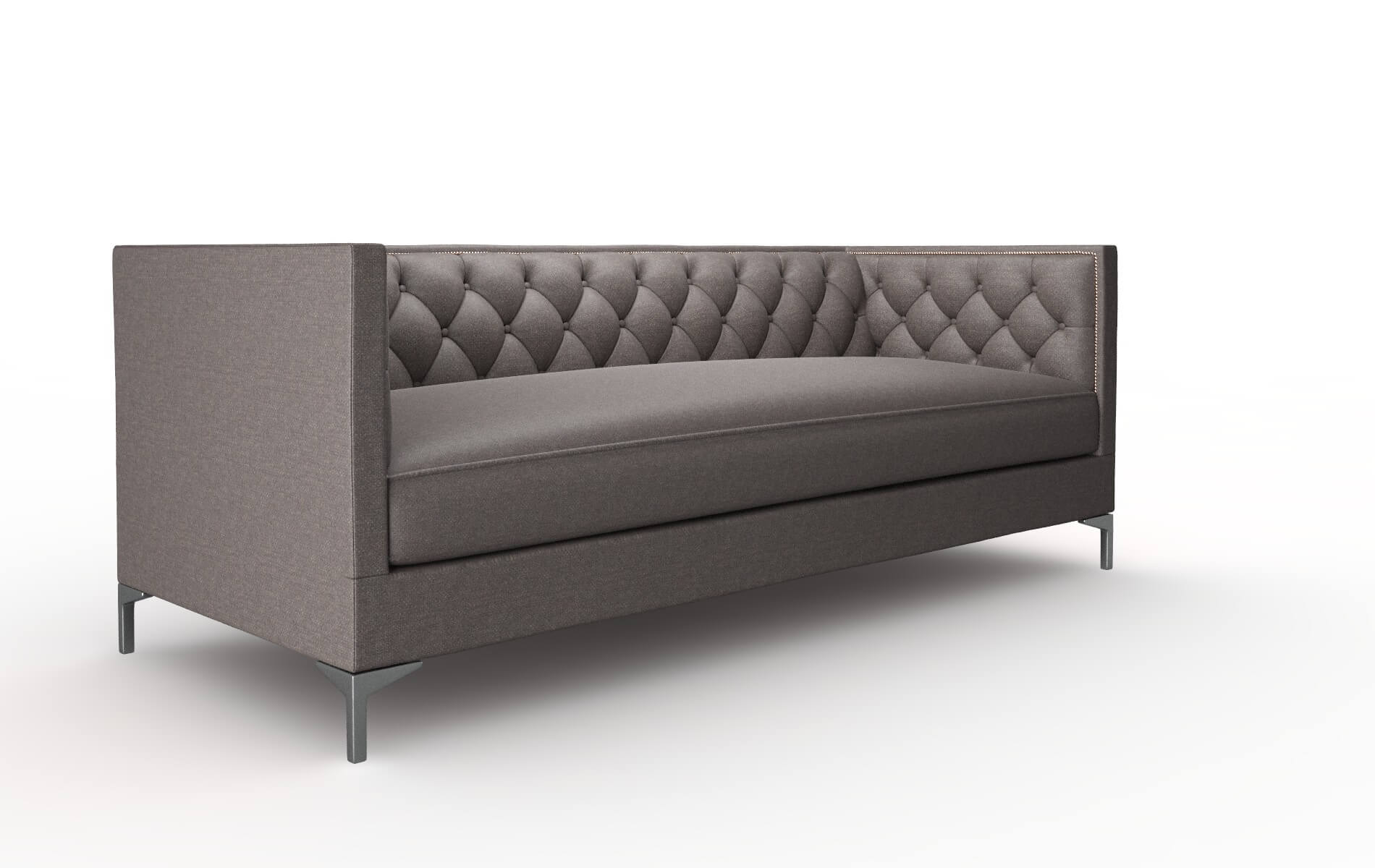 Gosford Oscar Chocolate Sofa metal legs 2