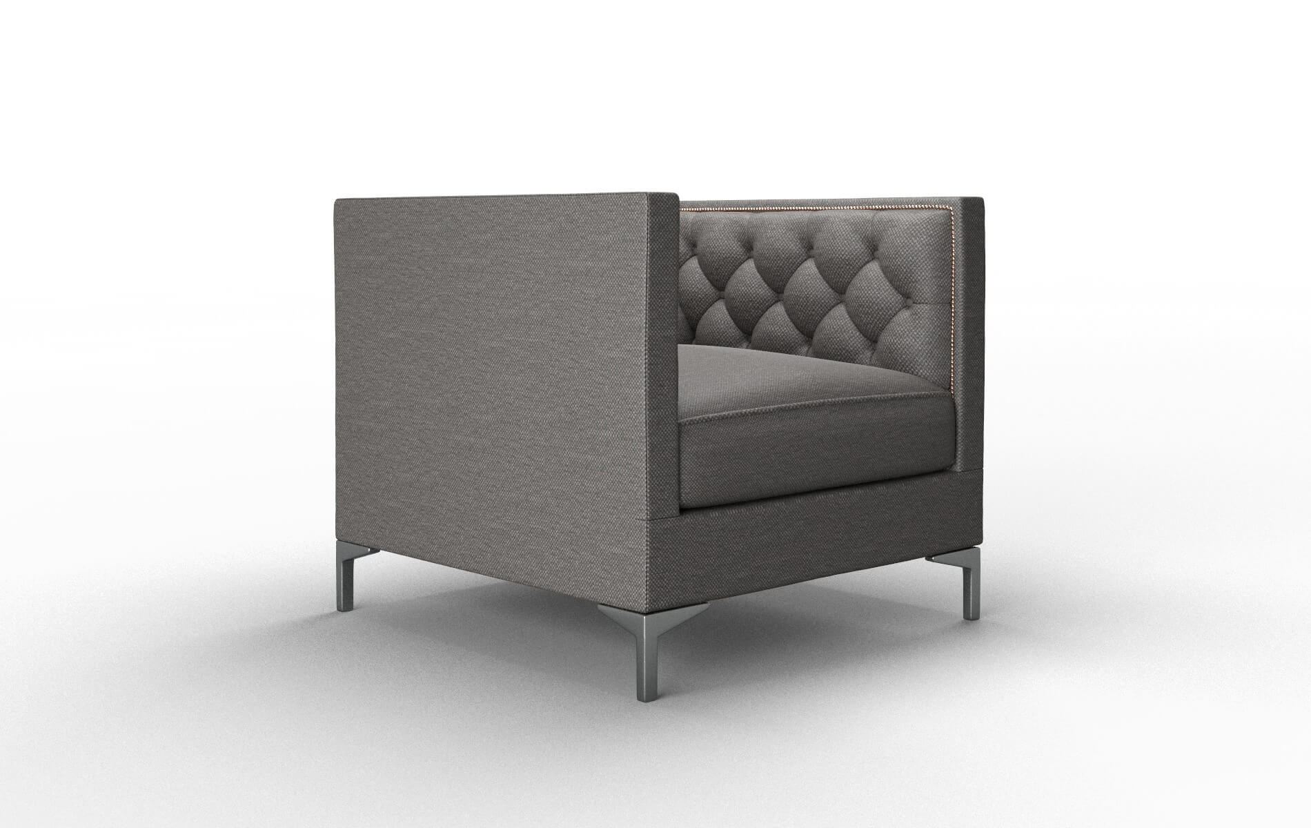 Gosford Oscar Grey Chair metal legs 2