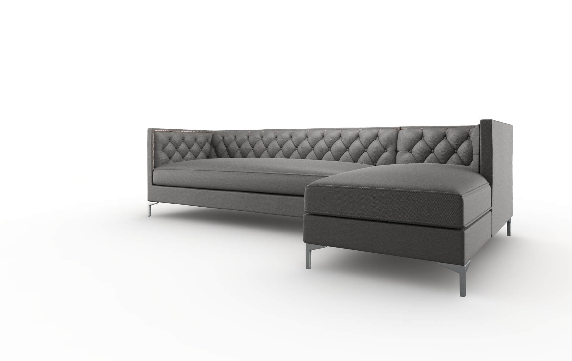 Gosford Oscar Grey Panel metal legs 4