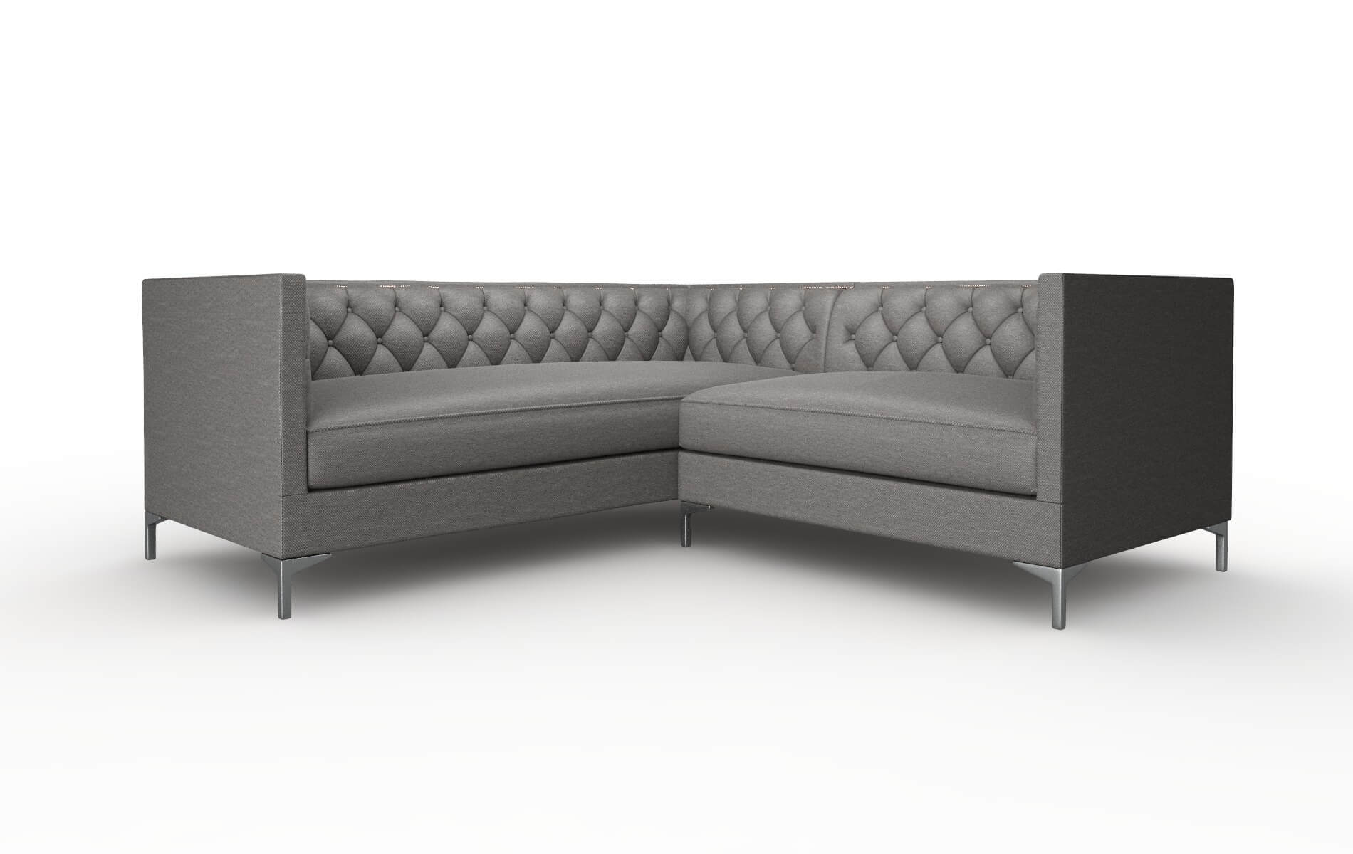 Gosford Oscar Grey Sectional metal legs 1