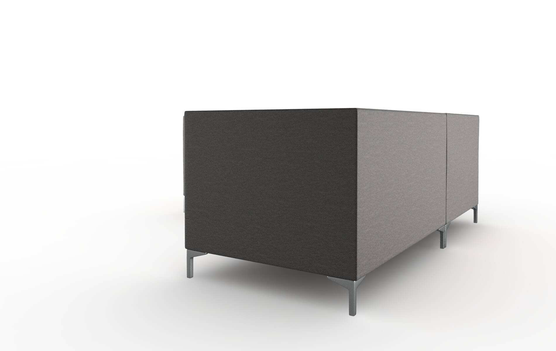 Gosford Oscar Grey Sectional metal legs 4