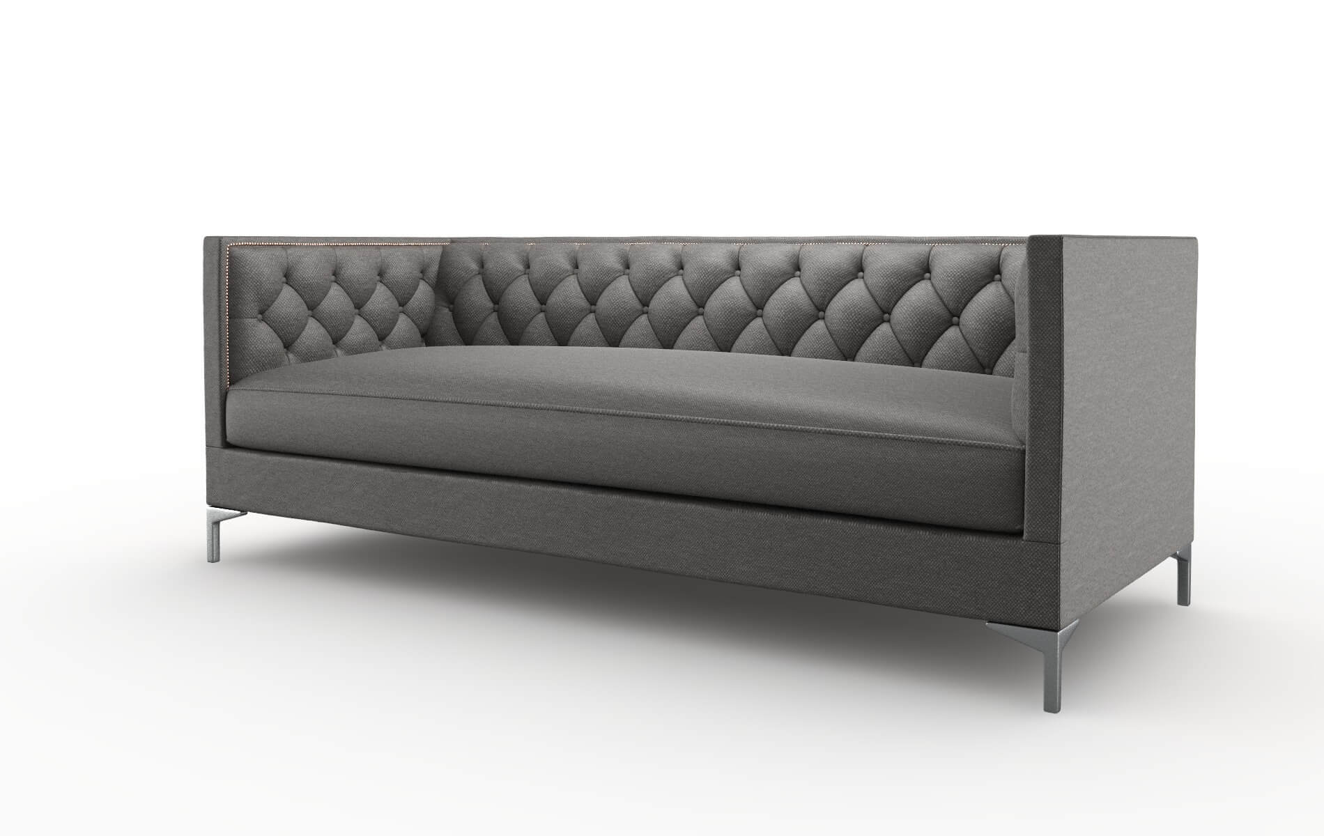 Gosford Oscar Grey Sofa metal legs 4