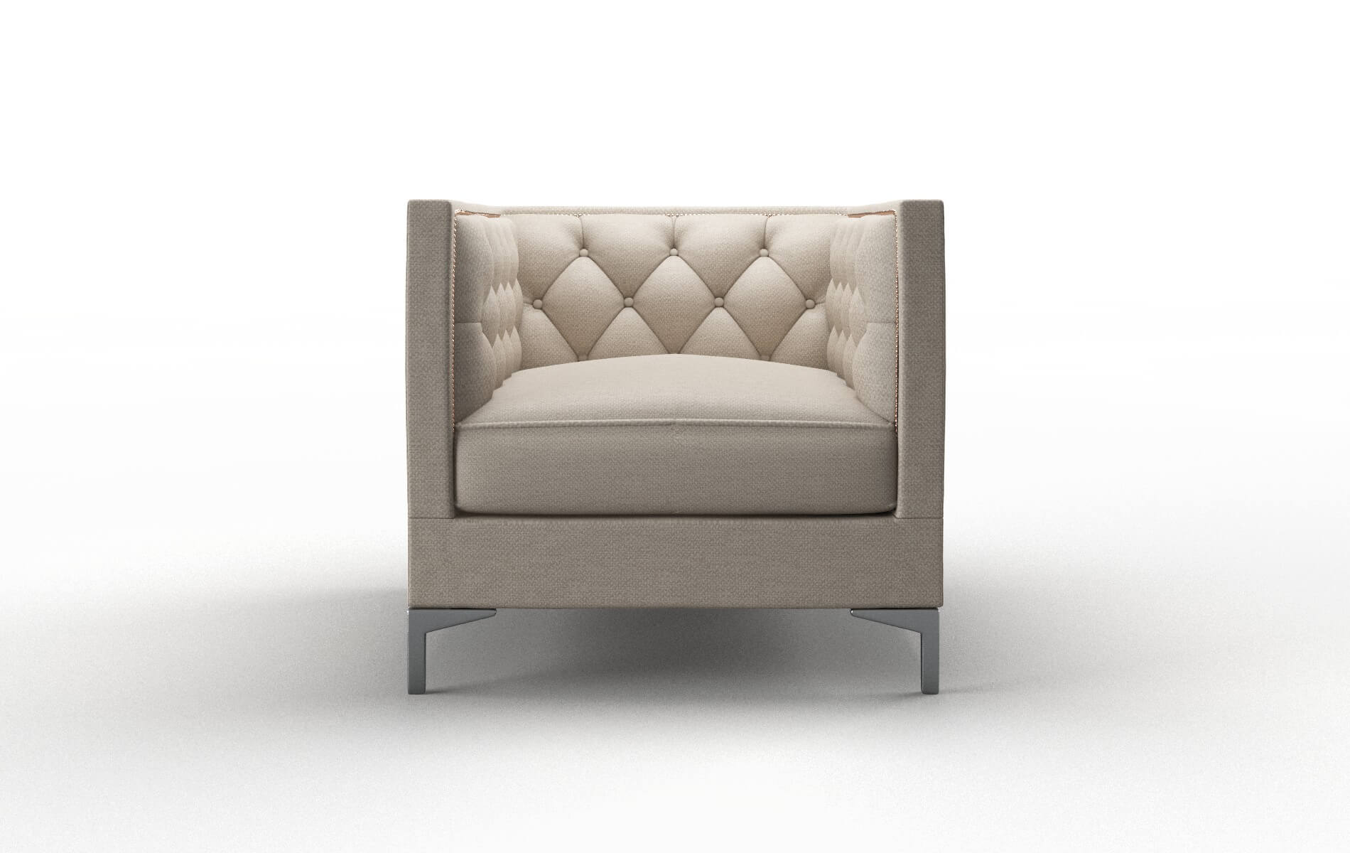 Gosford Oscar linen Chair Metal Legs  1