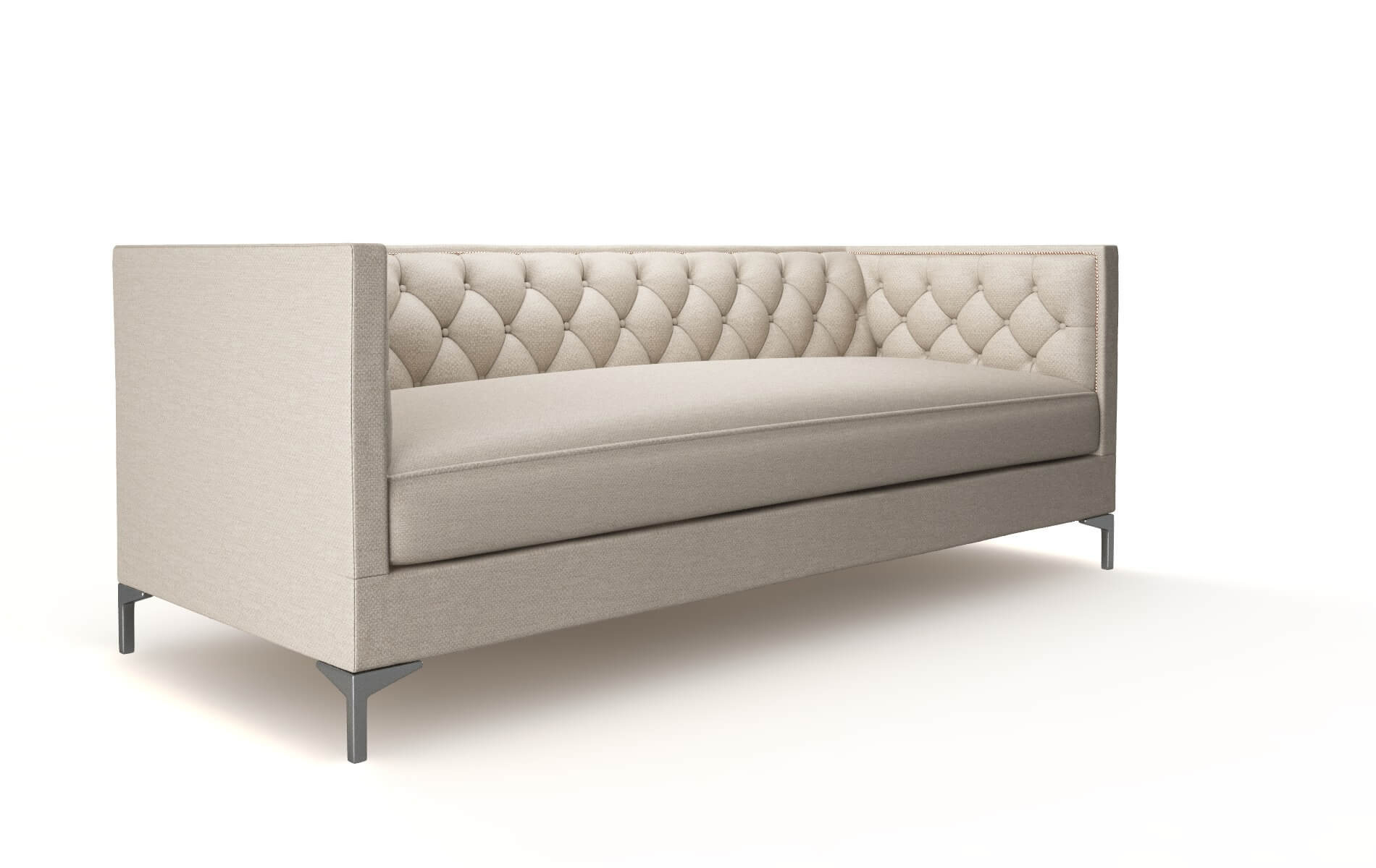 Gosford Oscar Linen Sofa metal legs 2