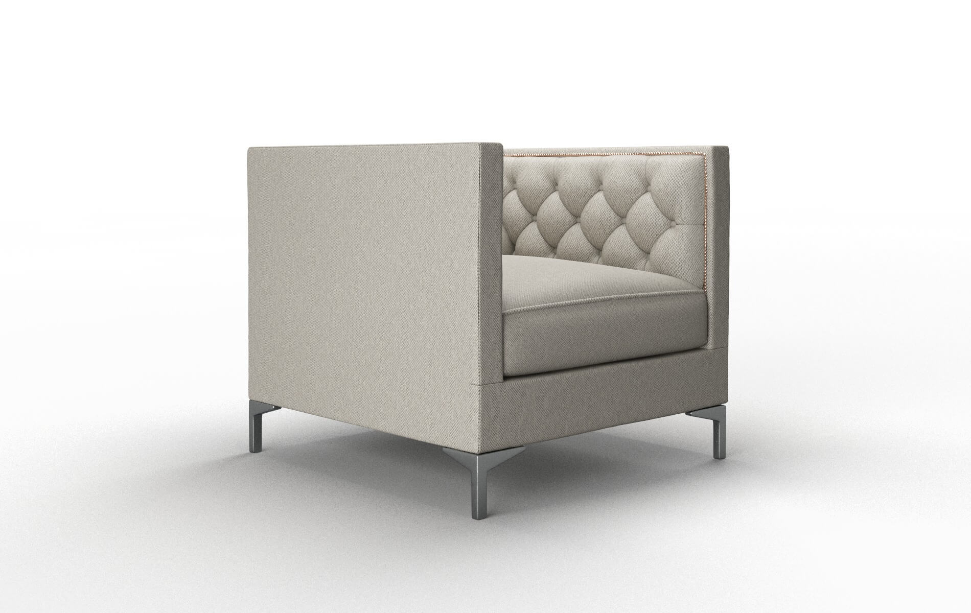 Gosford Oscar Silver Chair metal legs 2