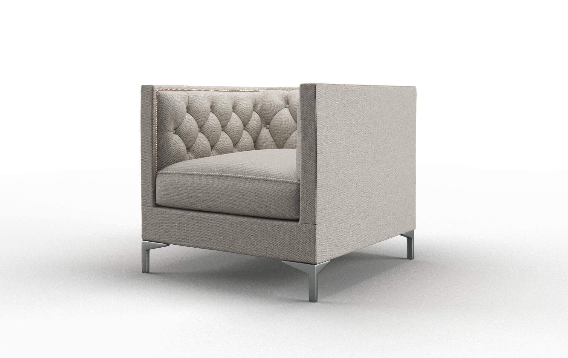 Gosford Oscar Silver Chair metal legs 4