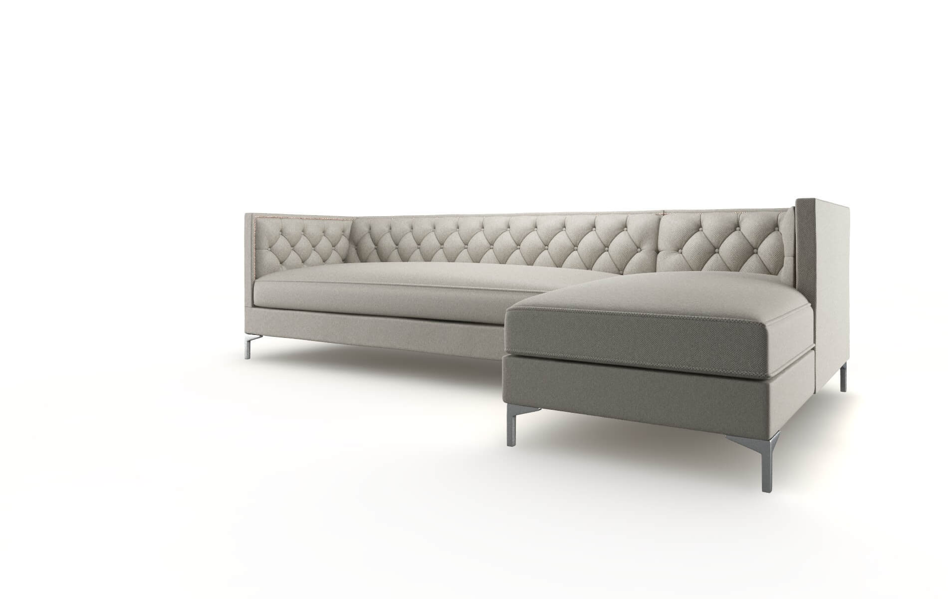 Gosford Oscar Silver Panel metal legs 4