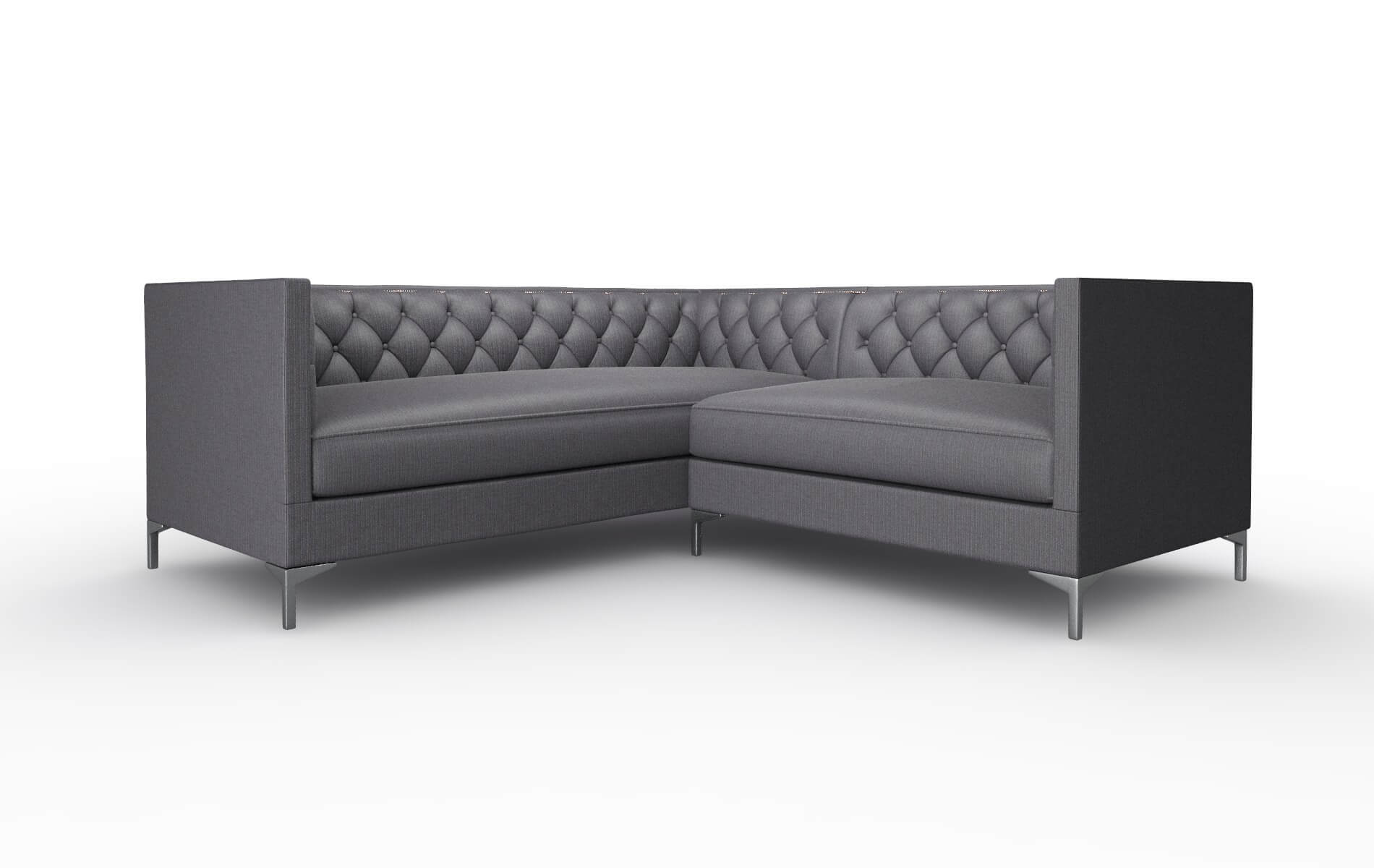 Gosford Parker Charcoal Sectional metal legs 1