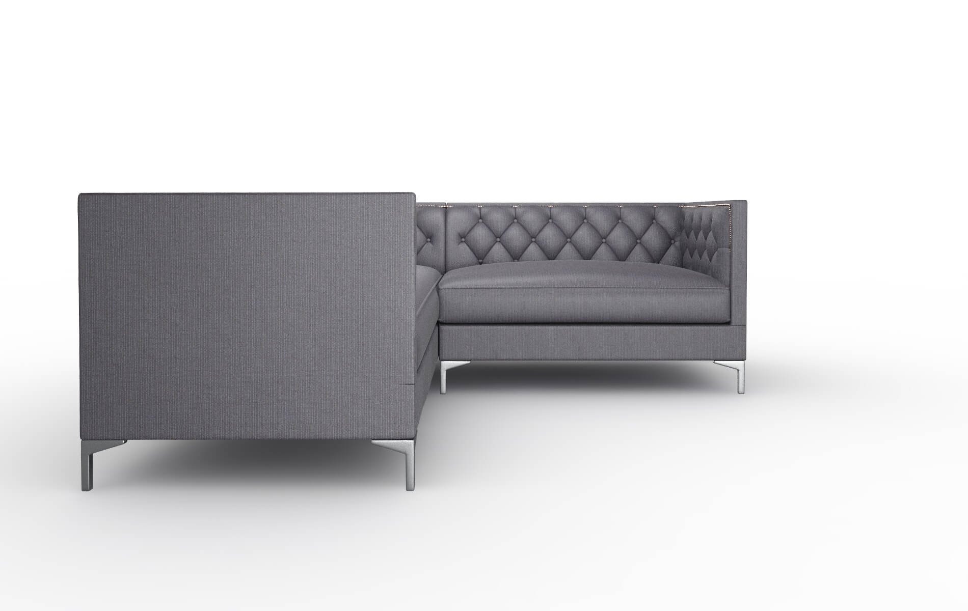 Gosford Parker Charcoal Sectional metal legs 2