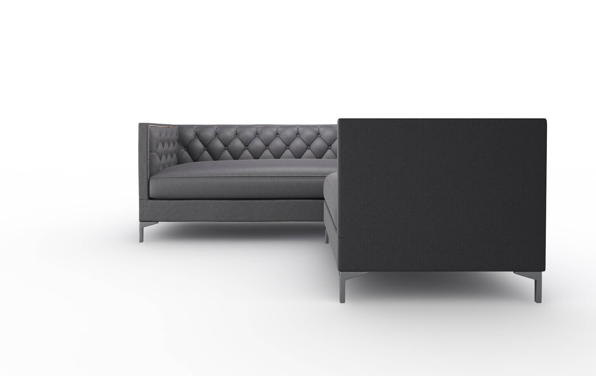 Gosford Parker Charcoal Sectional metal legs 5