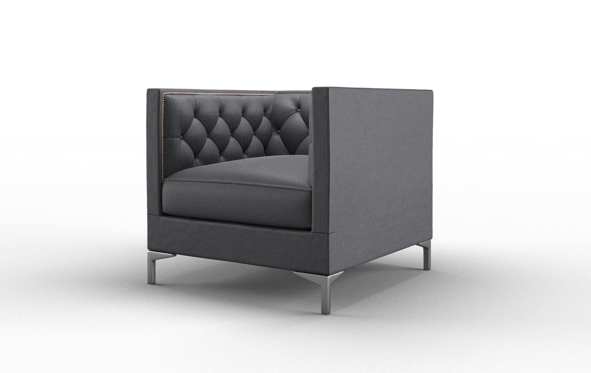 Gosford Parker Midnight Chair metal legs 4