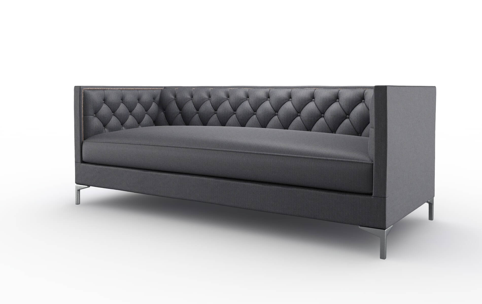 Gosford Parker Midnight Sofa metal legs 4