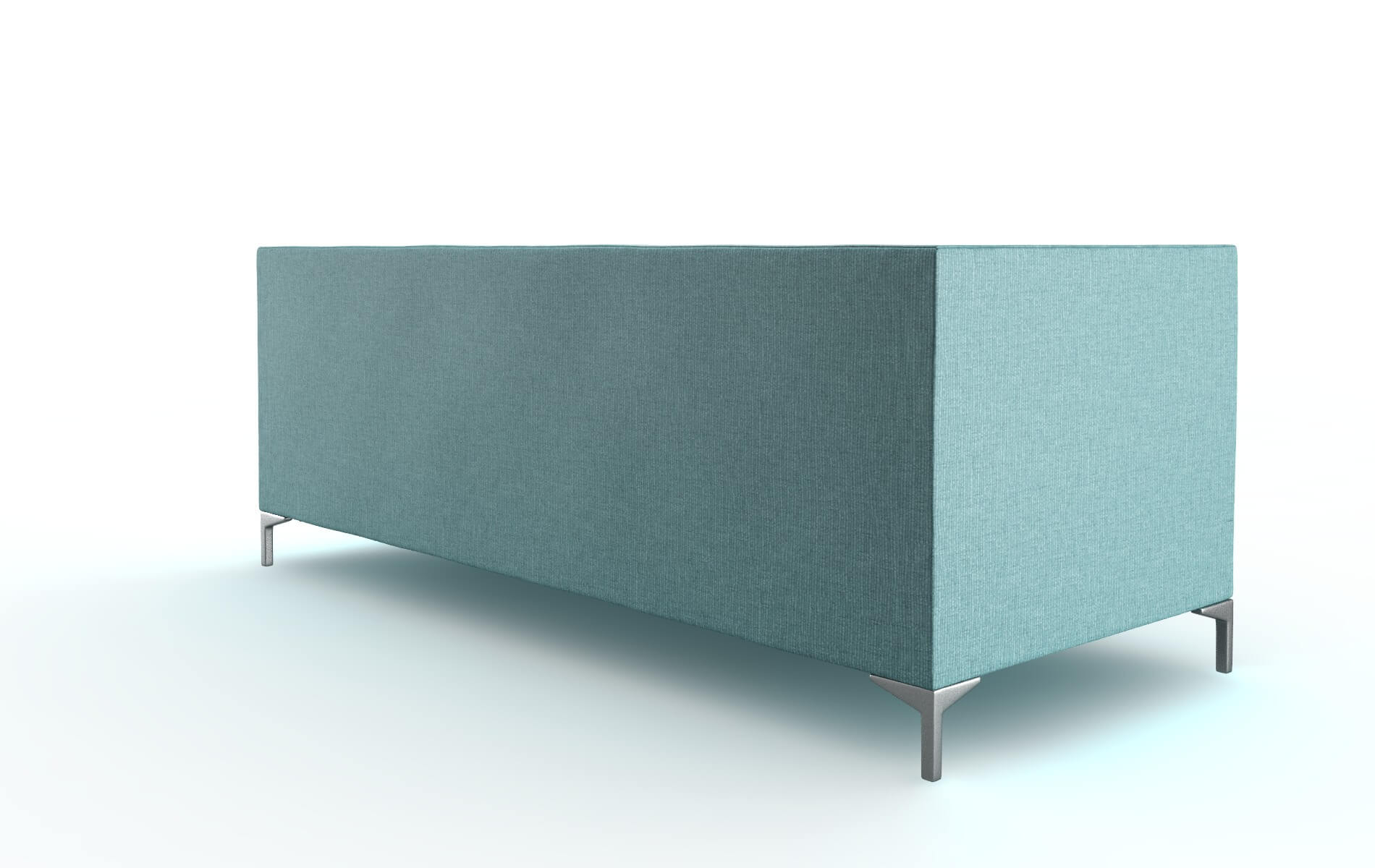 Gosford Parker Turquoise Sofa metal legs 5