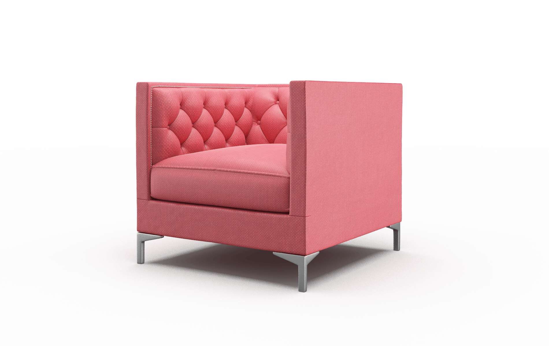 Gosford Pauline Ruby Chair metal legs 4