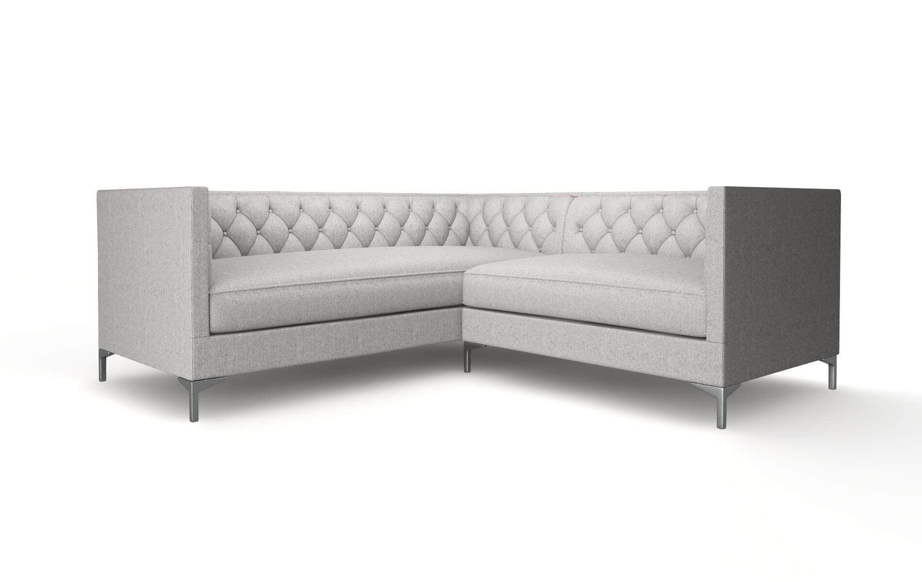 Gosford Prime Ash Sectional metal legs