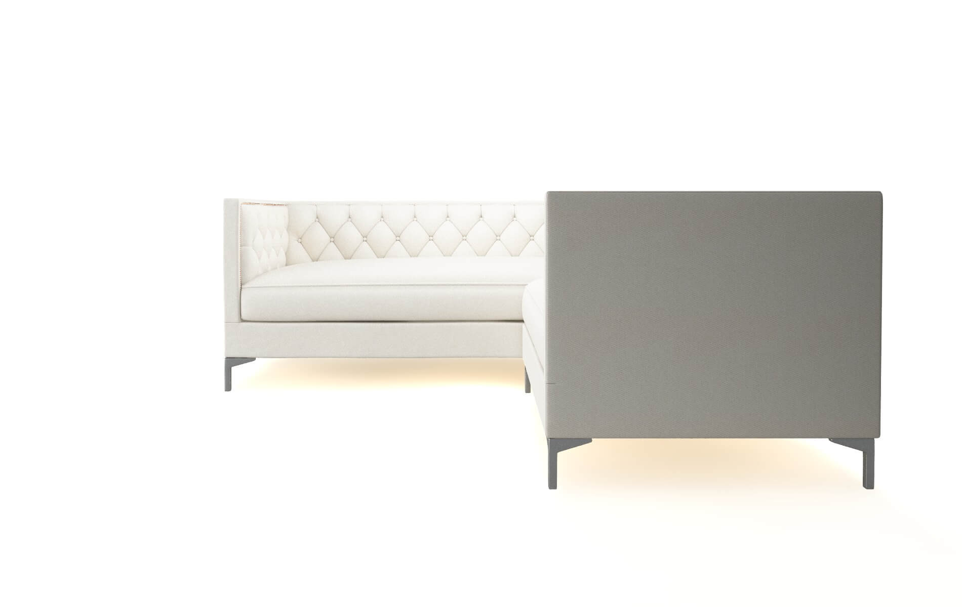 Gosford R_prize Cream Sectional metal legs 5