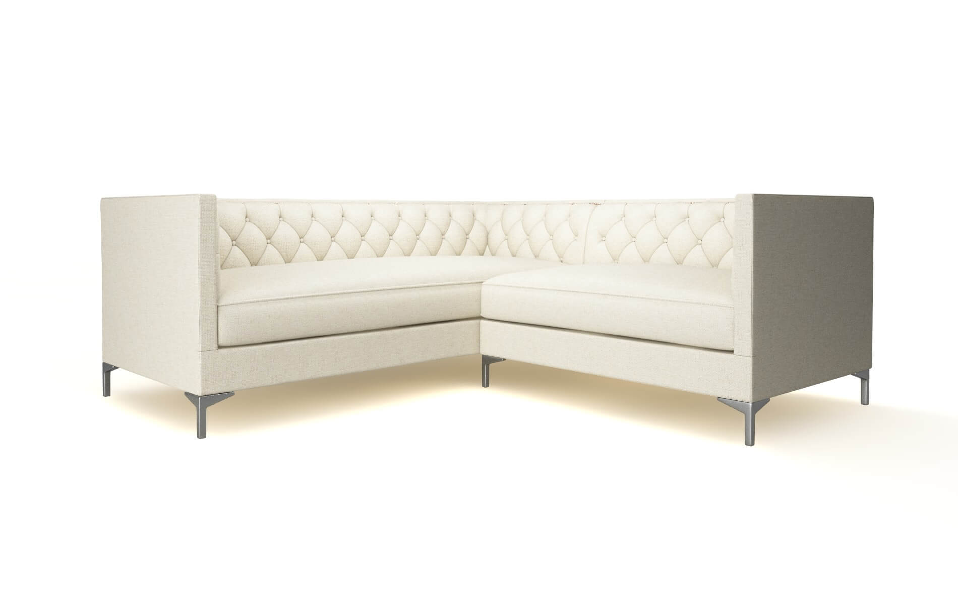 Gosford Redondo Oyster Sectional metal legs 1