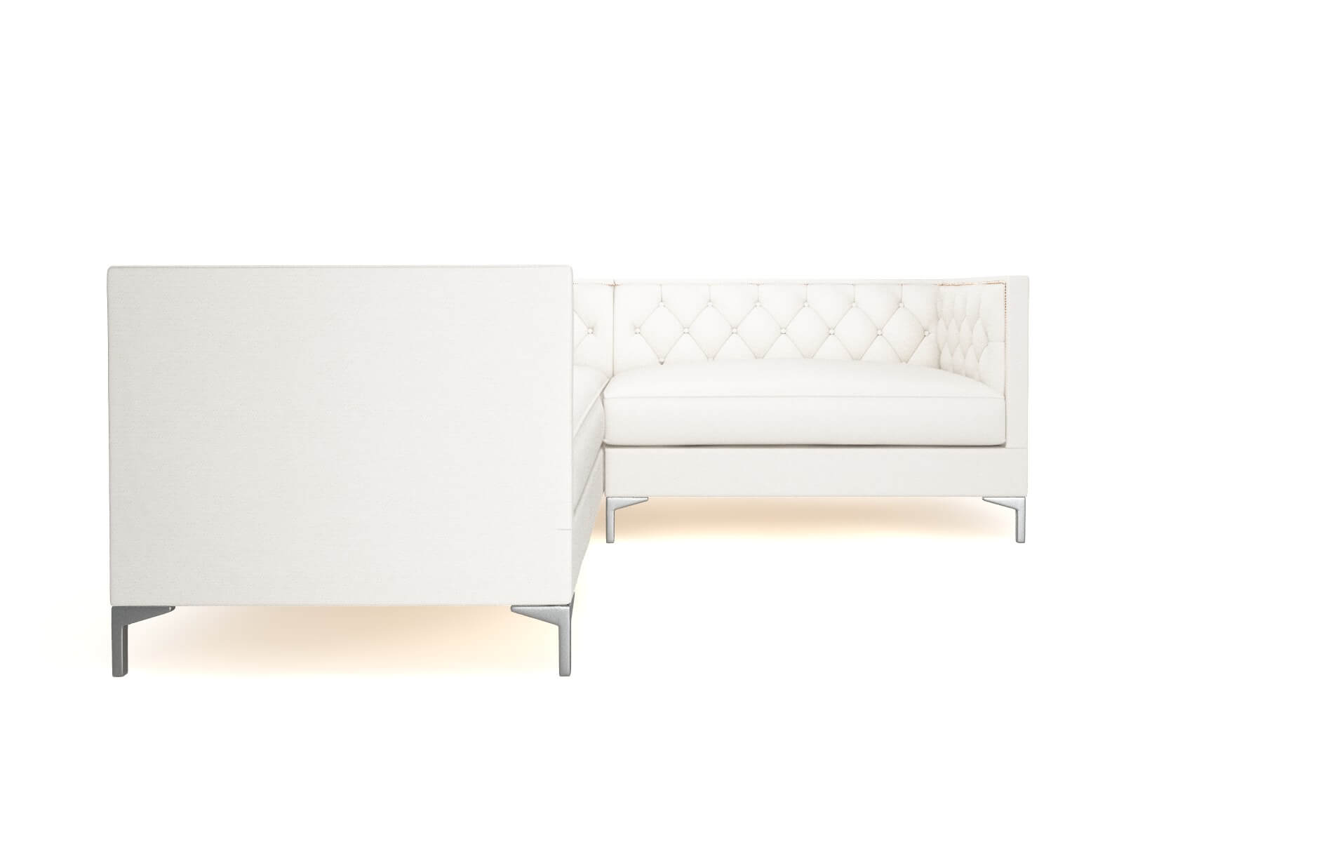 Gosford Redondo Pearl Sectional metal legs 2