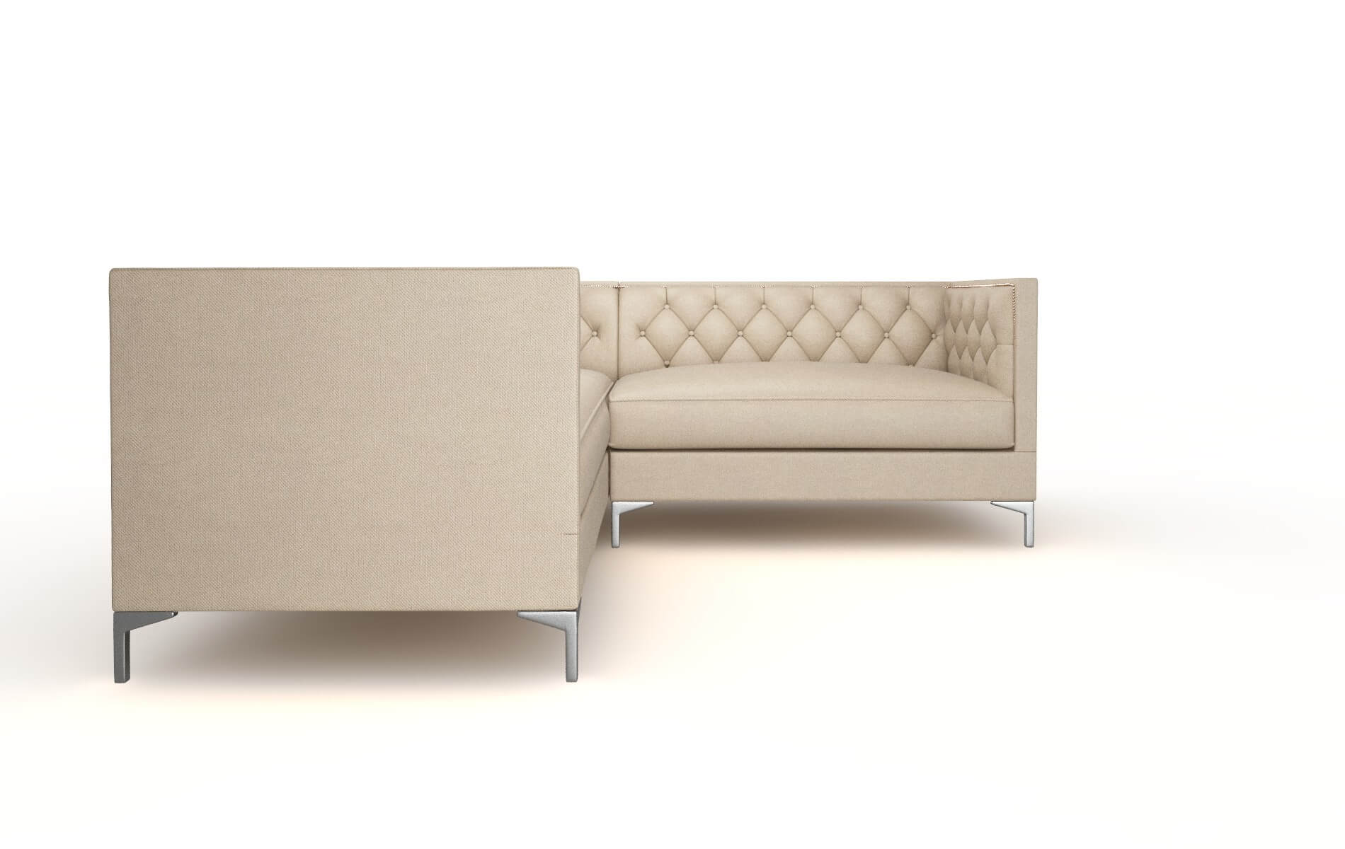 Gosford Rocket Cappuccino Sectional metal legs 2