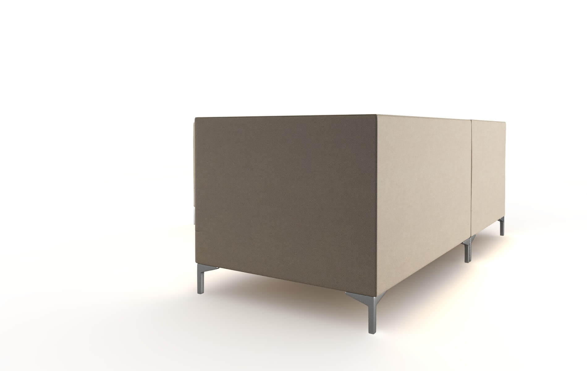 Gosford Rocket Cappuccino Sectional metal legs 4