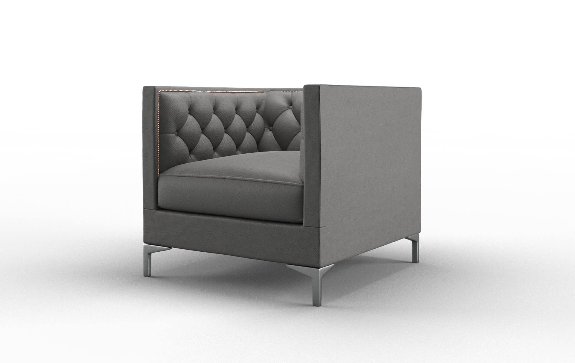 Gosford Rocket Charcoal Chair metal legs 4