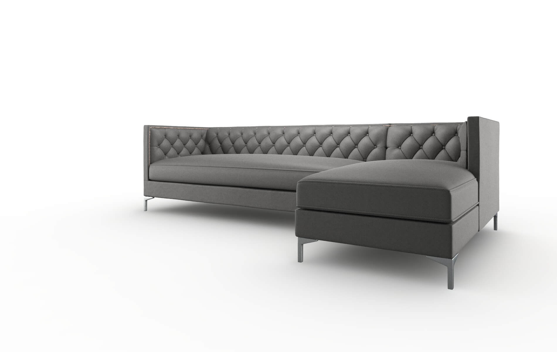 Gosford Rocket Charcoal Panel metal legs 4