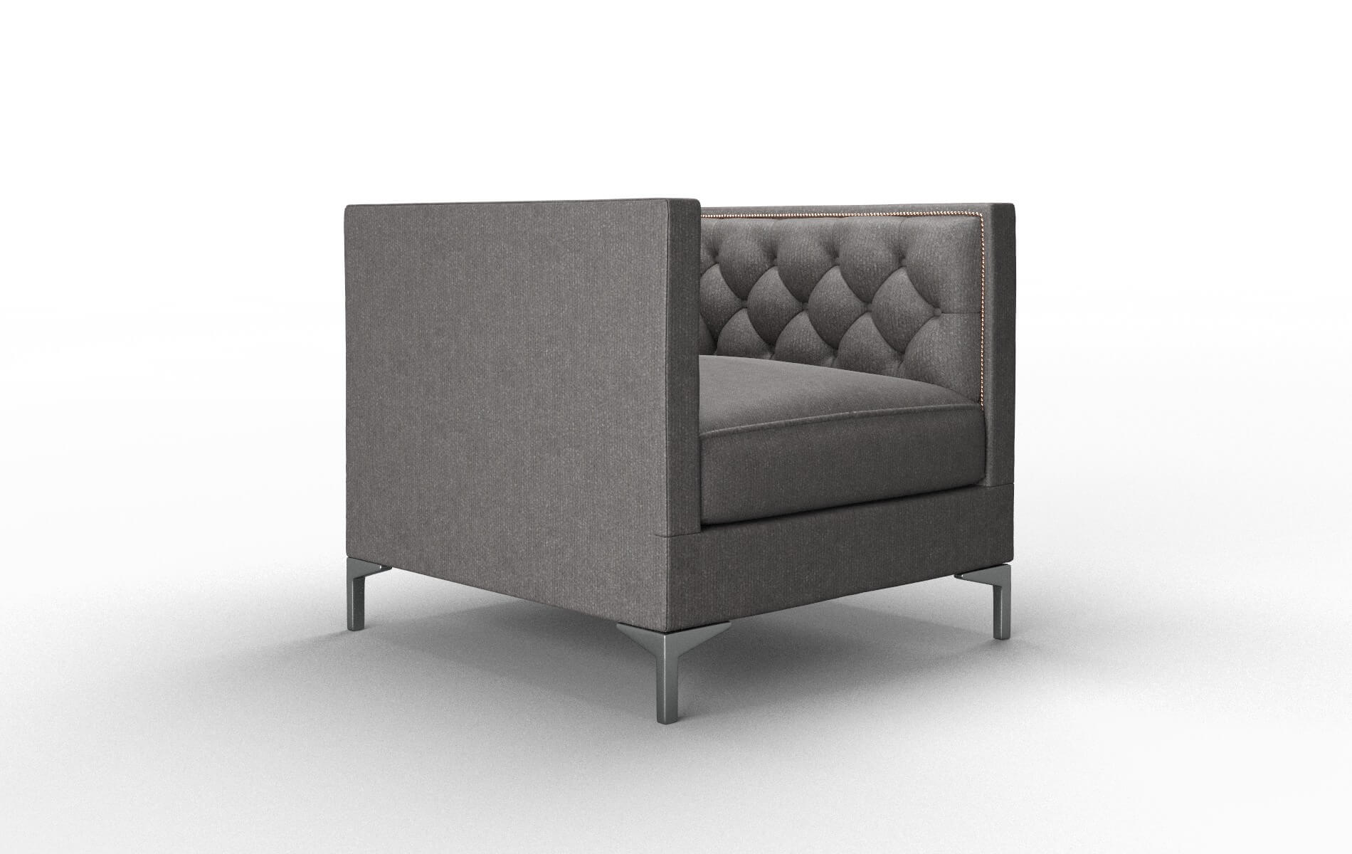 Gosford Sasha Grey Chair metal legs 2