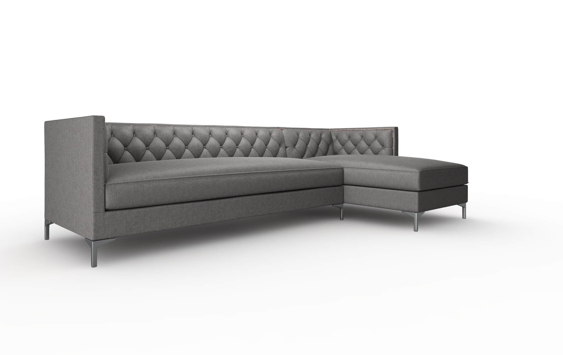 Gosford Sasha Grey Panel metal legs 2