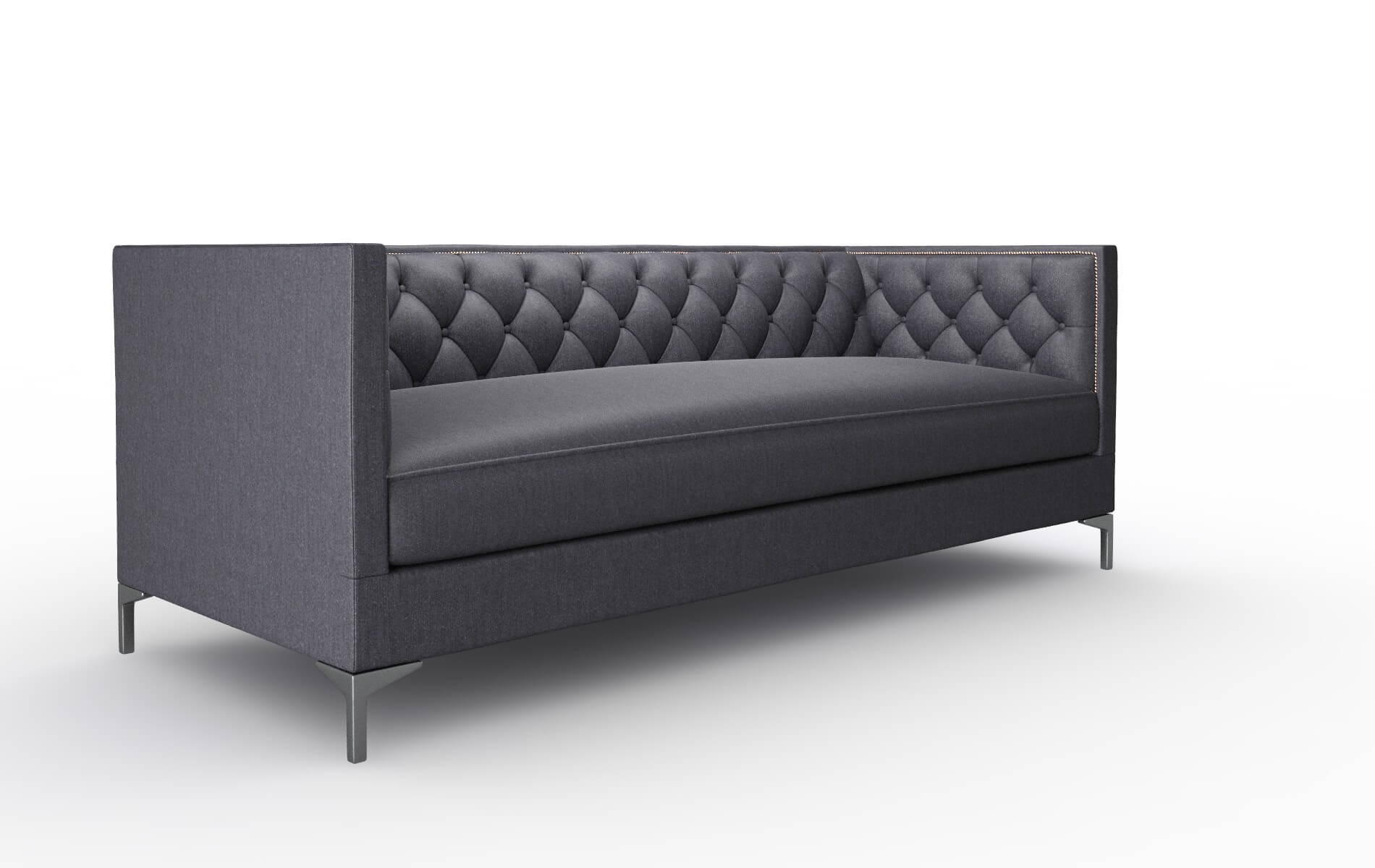 Gosford Sasha Navy Sofa metal legs 2