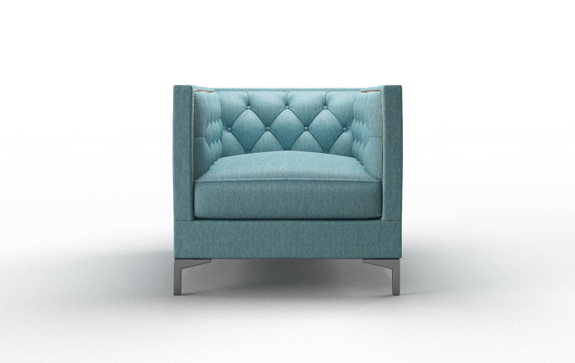 Gosford Sorrento Denim Chair metal legs 1