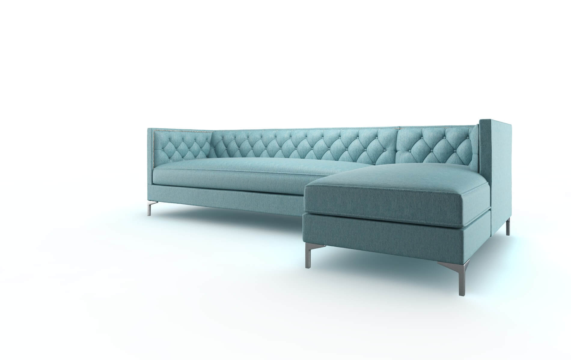 Gosford Sorrento Denim Panel metal legs 4