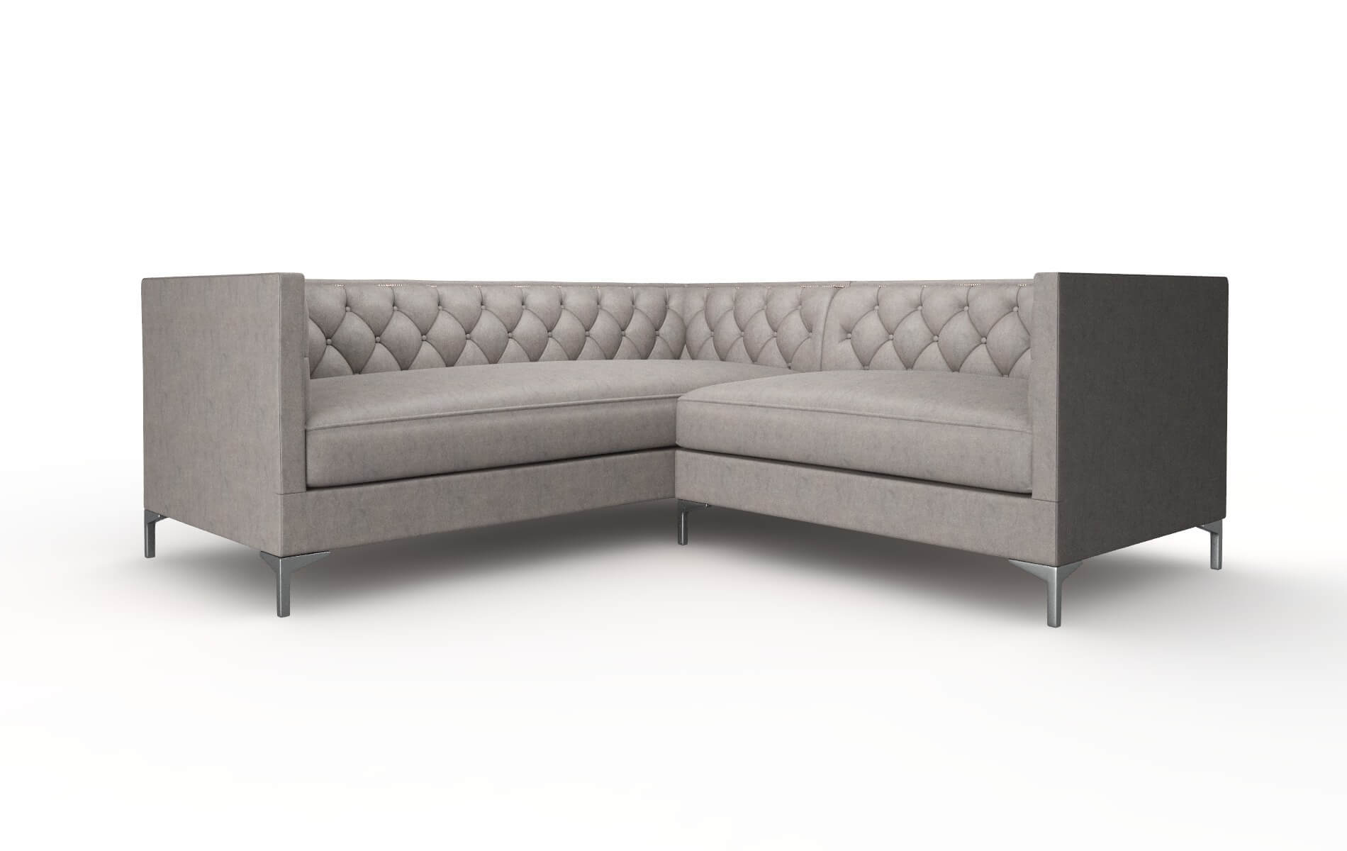 Gosford Suave Slate Sectional metal legs