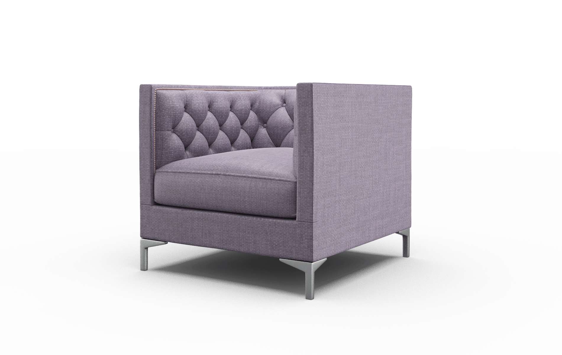 Gosford Tess Blackberry Chair metal legs 4