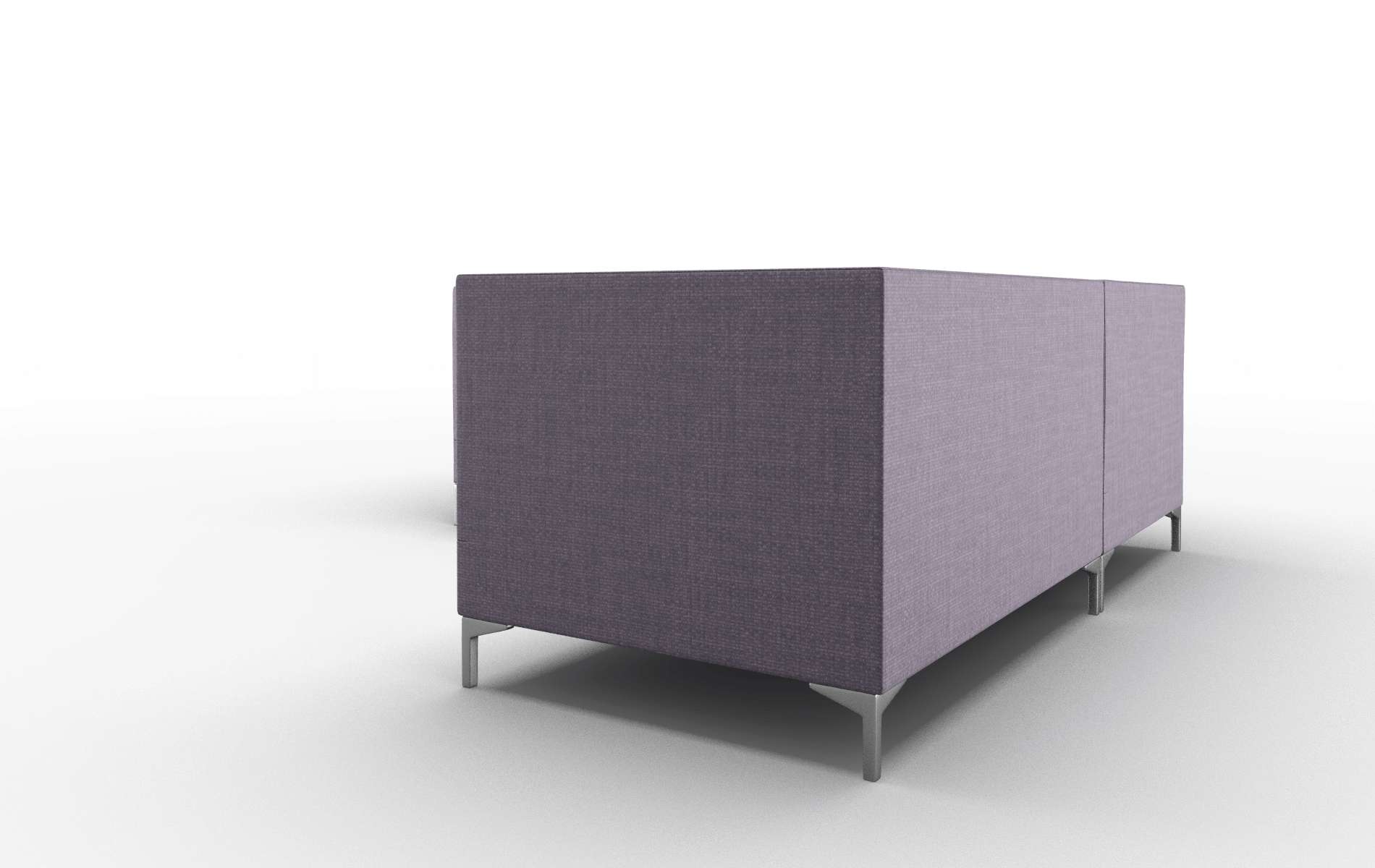 Gosford Tess Blackberry Sectional metal legs 4