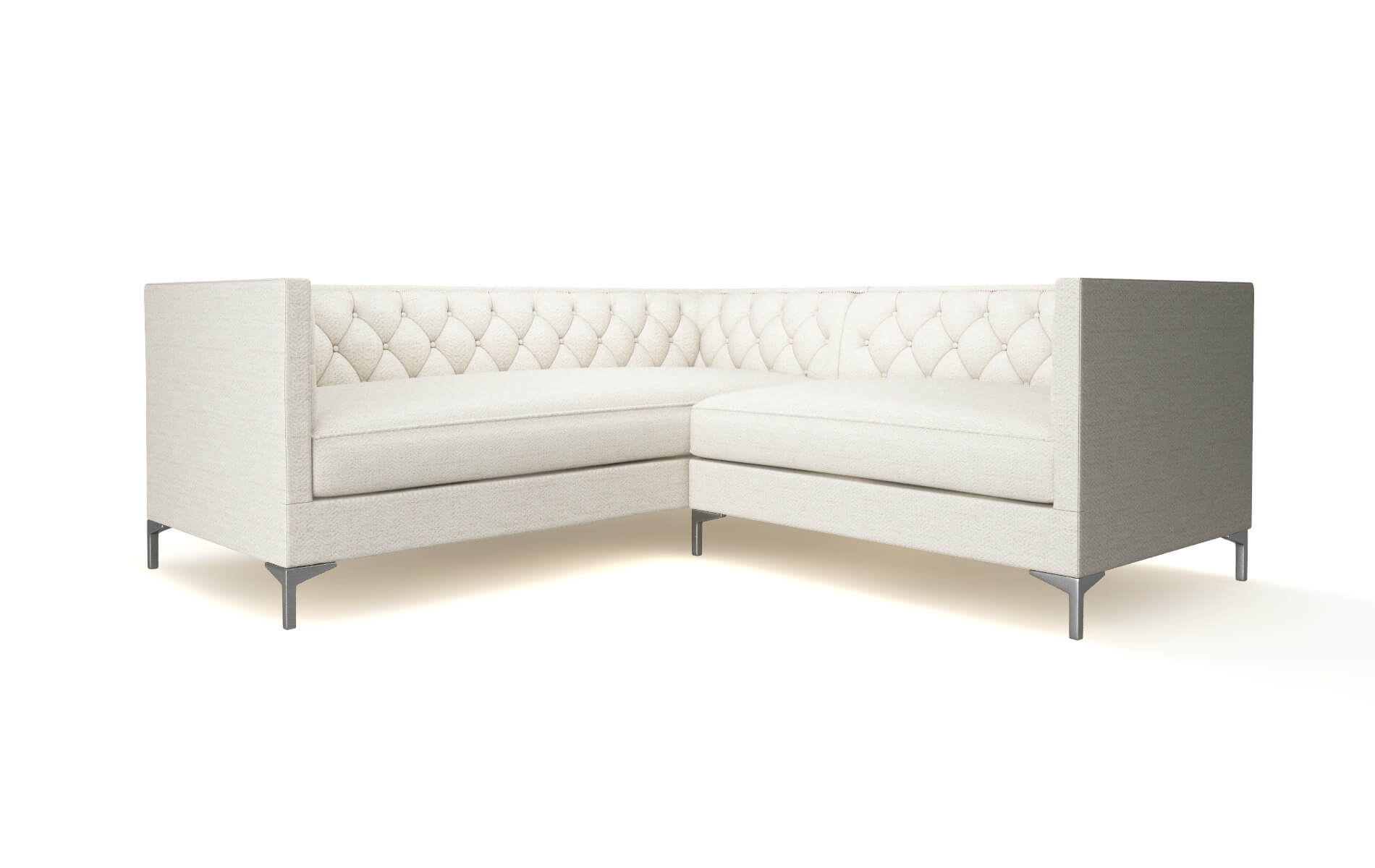 Gosford Venus Cream Sectional metal legs 1