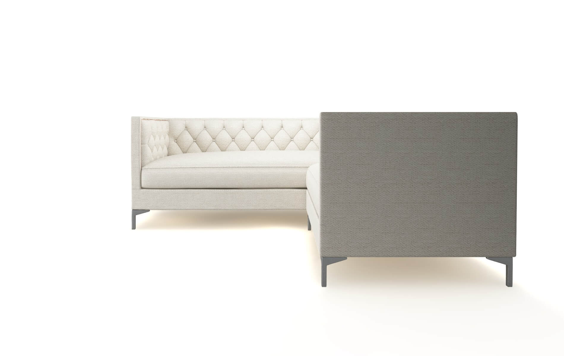 Gosford Venus Cream Sectional metal legs 5