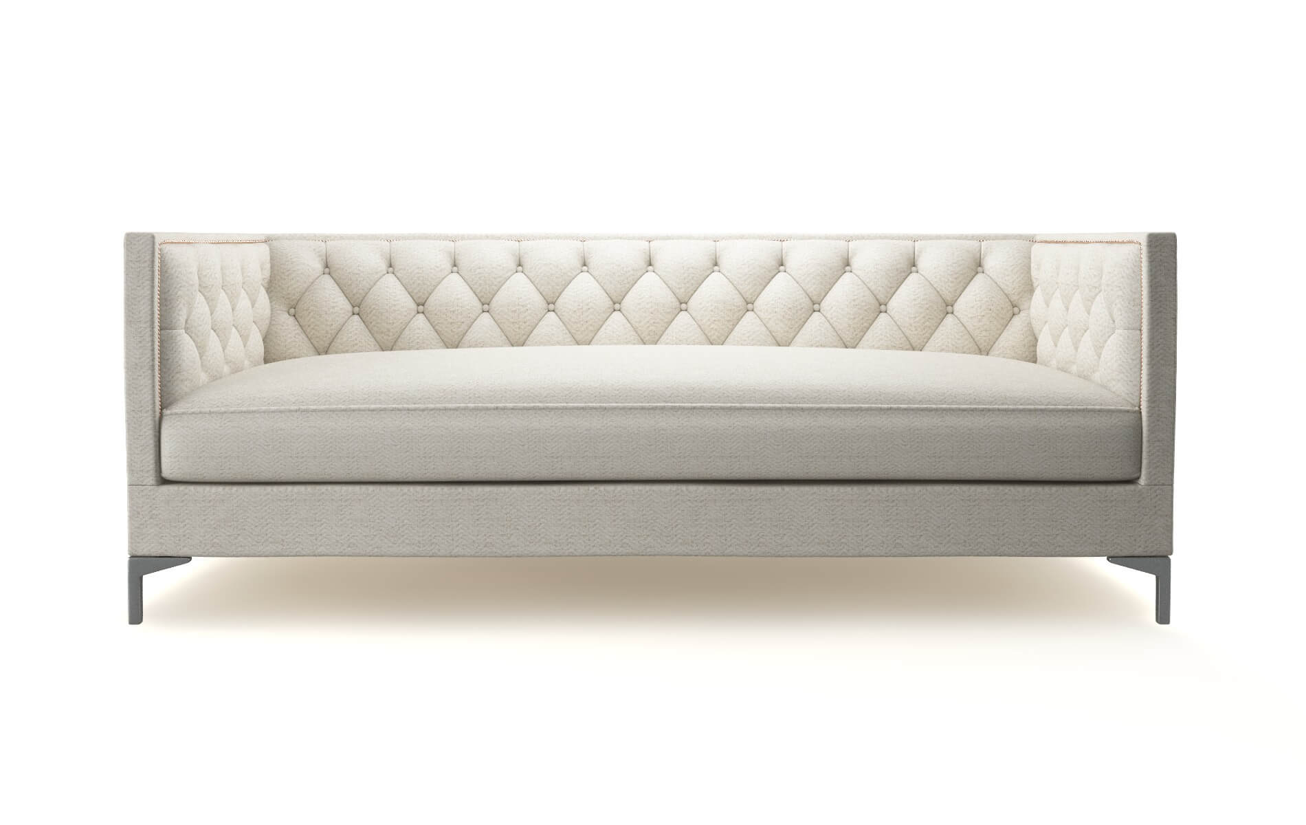 Gosford Venus Cream Sofa metal legs