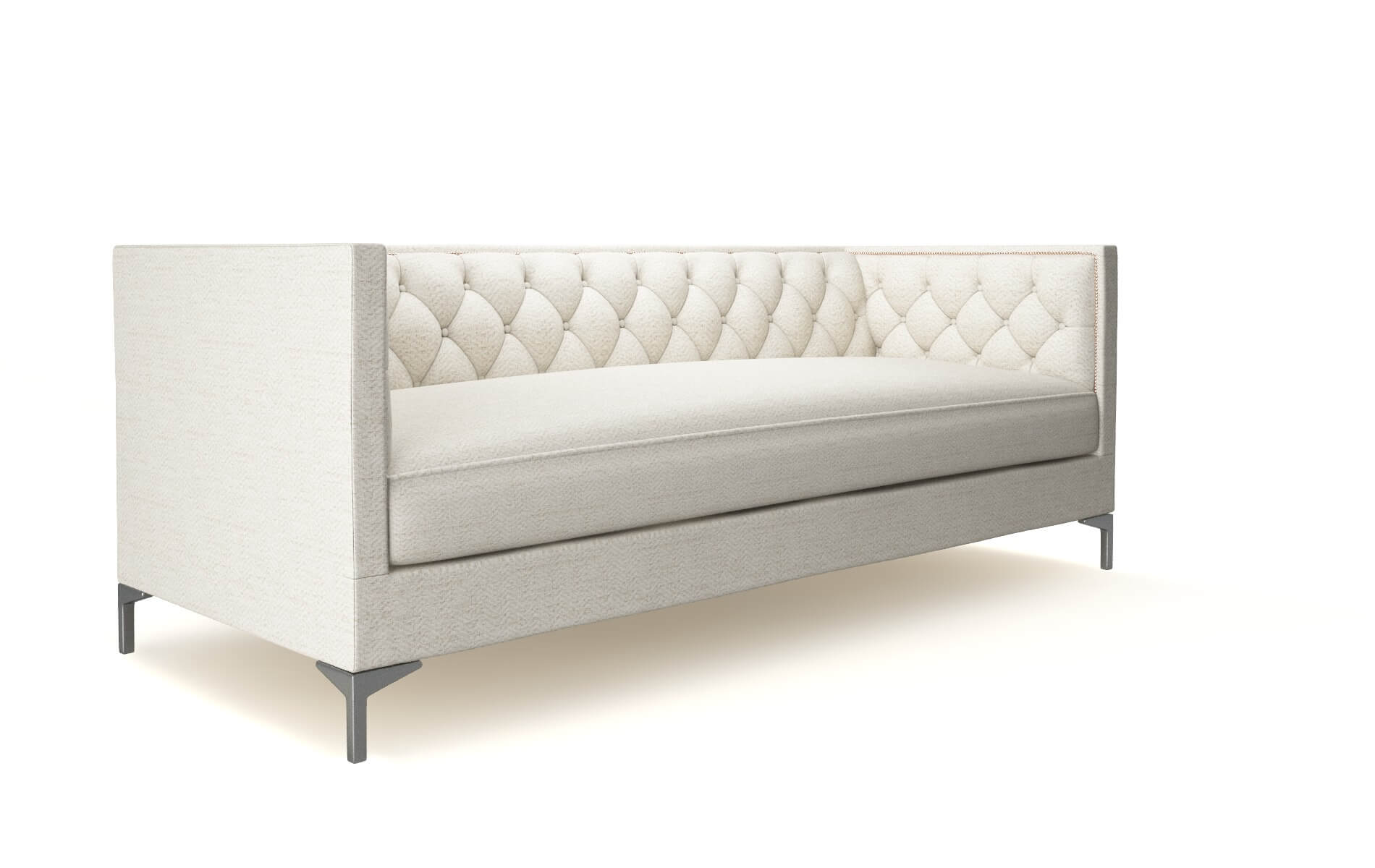 Gosford Venus Cream Sofa metal legs 2