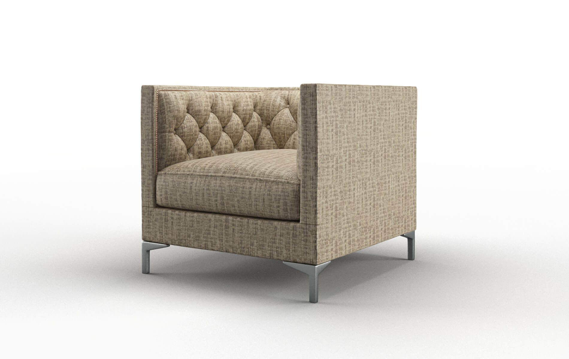 Gosford Venus Mocha Chair metal legs 4