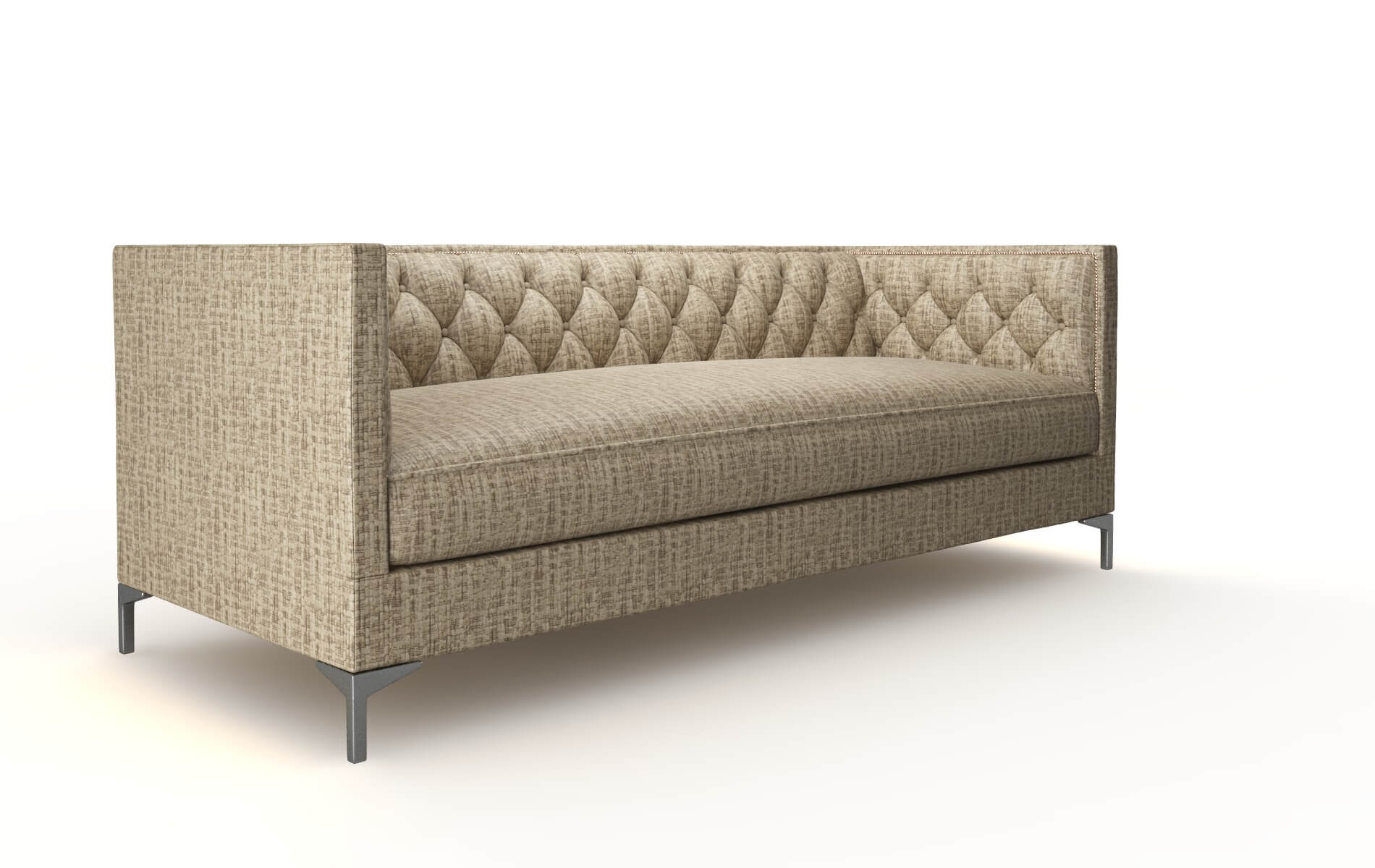 Gosford Venus Mocha Sofa metal legs 2
